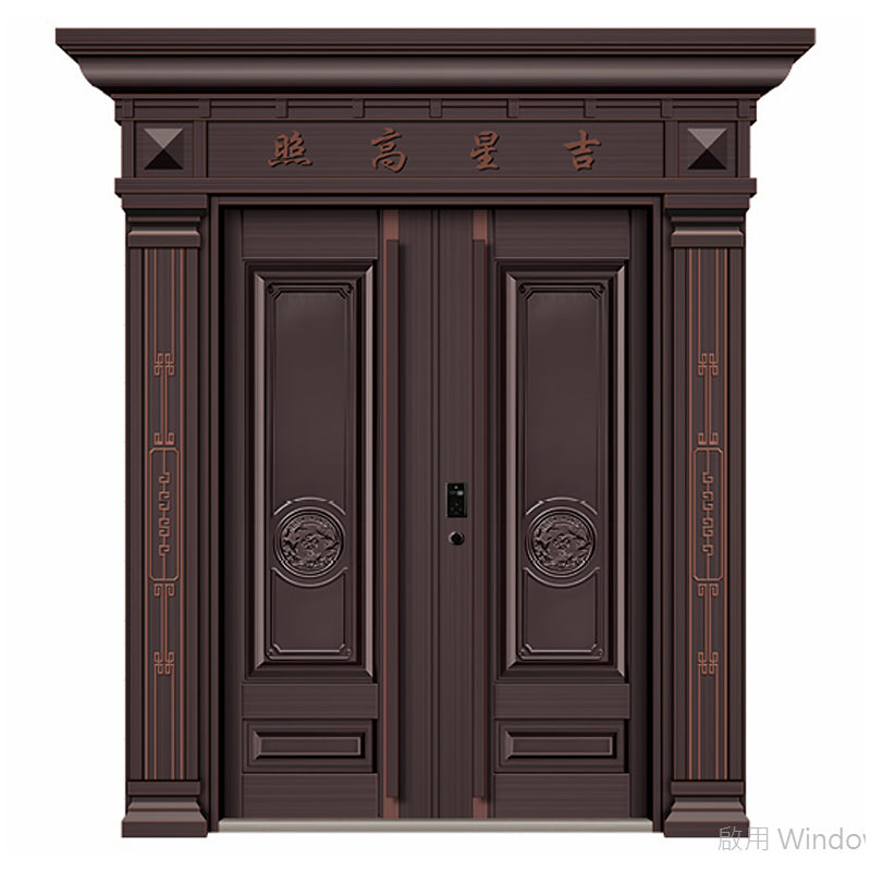 藝術鑄鋁大門個性化圖案.本地門市.豪宅別墅私樓入戶大門.可來圖訂製