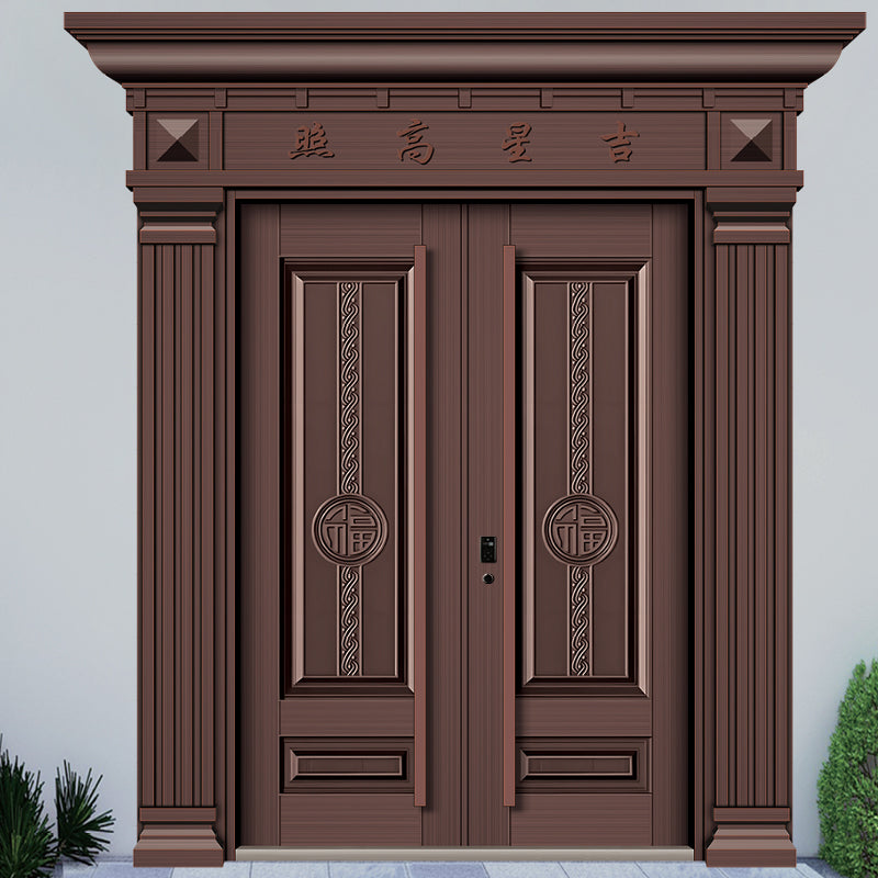 藝術鑄鋁大門個性化圖案.本地門市.豪宅別墅私樓入戶大門.可來圖訂製