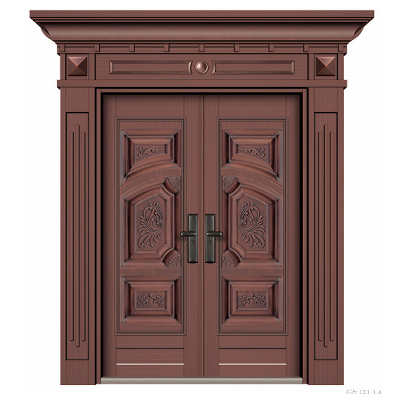 藝術鑄鋁大門個性化圖案.本地門市.豪宅別墅私樓入戶大門.可來圖訂製